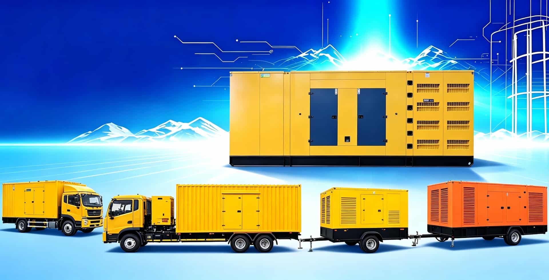Kaichen Power mobile trailer generators
